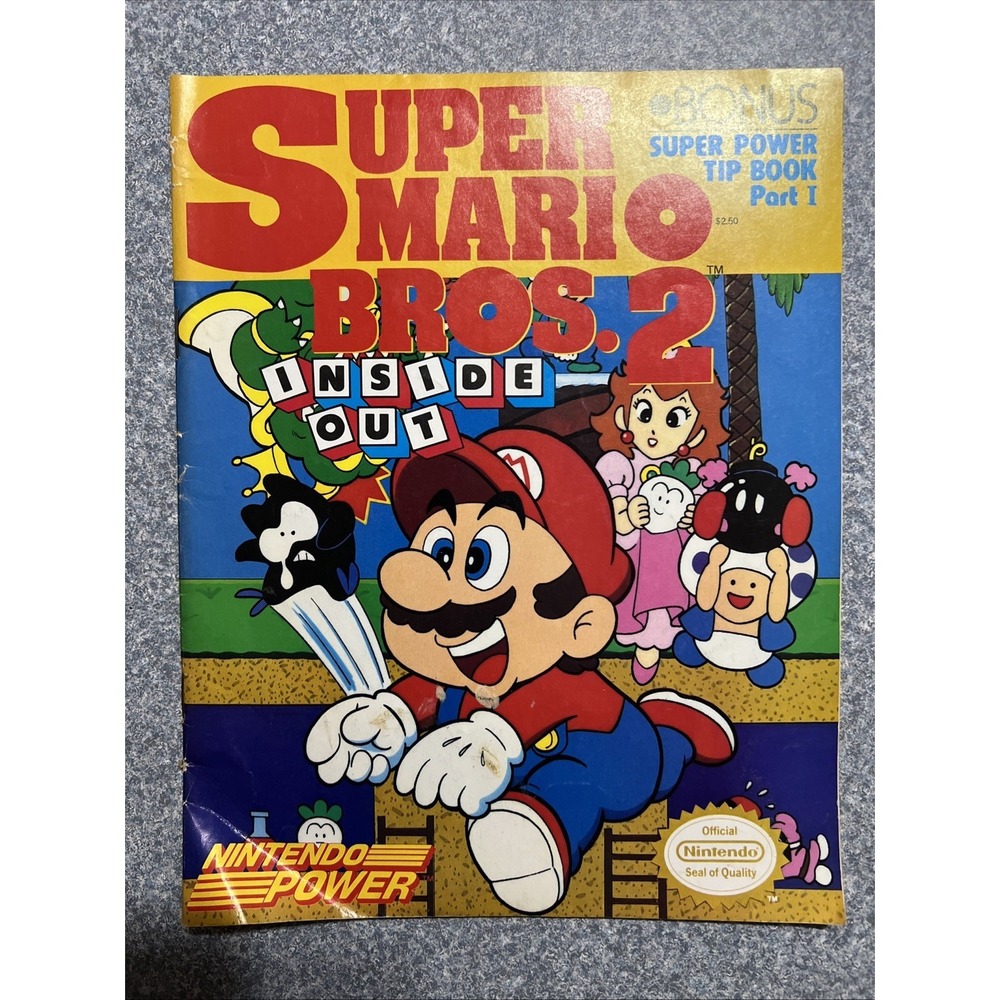 Super Mario Bros 2 Inside Out Nintendo Power Bonus Super Power Tip Book Part One